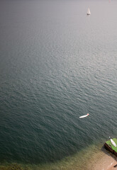 Surfboard on lake Garda