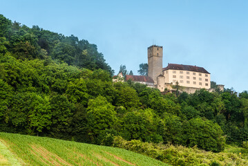 Fototapeta na wymiar Guttenberg Castle in Neckar Valley, Baden-Wuerttemberg, Germany