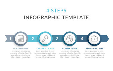 4 Steps - Infographic Template