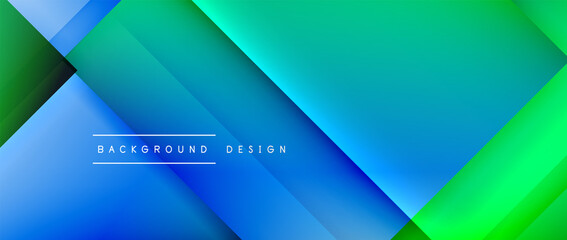 Square shapes composition, fluid gradient geometric abstract background. 3D shadow effects, modern design template