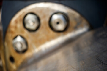 Copy space with metal abstraction