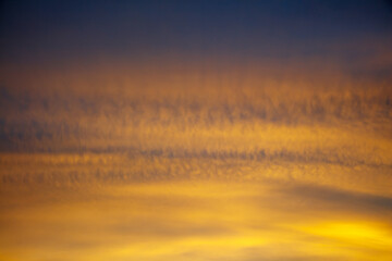 sunset of the sky