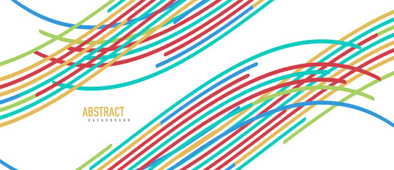 Аbstract moving colorful lines vector backgrounds for cover, placard, poster, banner or flyer
