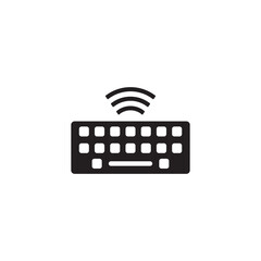 signal keyboard icon, technology icon vector