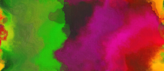 abstract watercolor background with watercolor paint with dark moderate pink, crimson and dark green colors