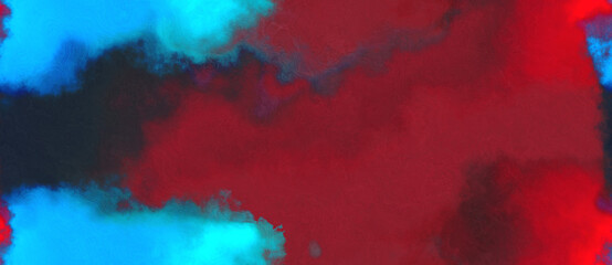 Obraz premium abstract watercolor background with watercolor paint with dark pink, deep sky blue and very dark blue colors. can be used as background texture or graphic element