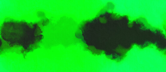 abstract watercolor background with watercolor paint with lime, very dark green and vivid lime green colors and space for text or image
