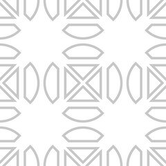 Gray and white seamless background. Geometric seamless pattern