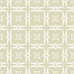 Floral seamless pattern. White flower design on olive green background