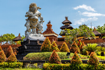 Statue of Buto Ijo, the guardian of Petitenget area near temple Pura Petitenget. Bali, Indonesia.