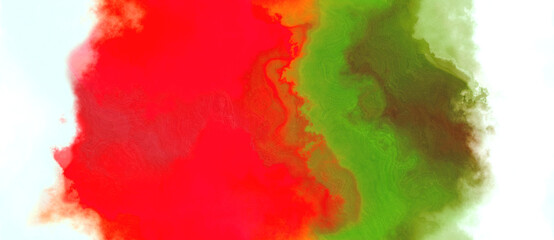 abstract watercolor background with watercolor paint with beige, dark green and red colors
