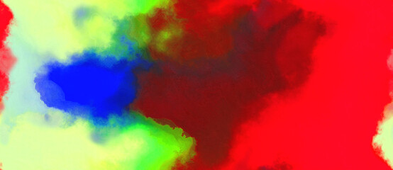 abstract watercolor background with watercolor paint with pale green, tea green and strong blue colors. can be used as web banner or background