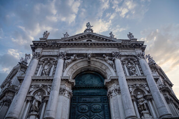 Fototapeta na wymiar Beautiful church facade in Venice