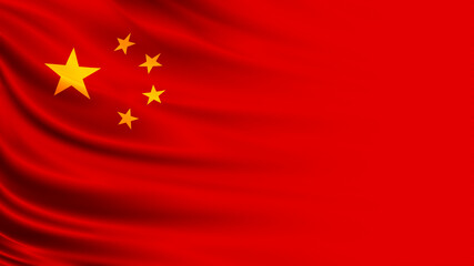 China flag with copy space