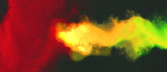 abstract watercolor background with watercolor paint with golden rod, vivid orange and very dark blue colors