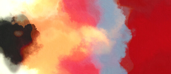 abstract watercolor background with watercolor paint with firebrick, skin and dark gray colors and space for text or image