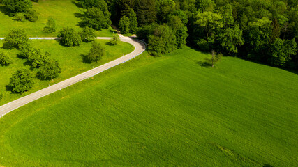 Wald- und Wiesenlandschaft