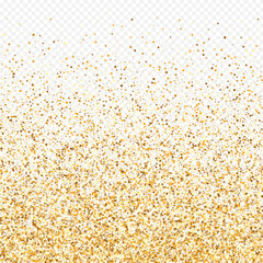 Golden Glow Isolated Transparent Background. Art 