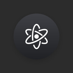 Atom -  Matte Black Web Button