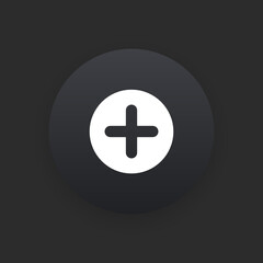 Add -  Matte Black Web Button