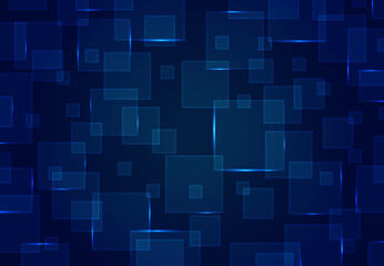 Abstract blue square pattern design of futuristic design artwork background. illustration vector eps10