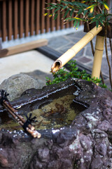 日本のつくばい　和風イメージ