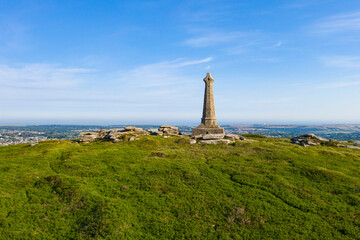 Aerial Photograph of Carn Brea, Redruth, Cornwall
