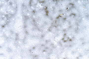 surface covered with soap foam