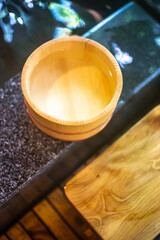 日本の温泉　和風イメージ