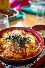 日本の丼もの　カツ丼
