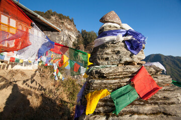 Tibetan prayer flags at Bhutan