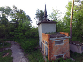 The destruction of the remnants of communism (drone image).Totally marauded and vandalised by...