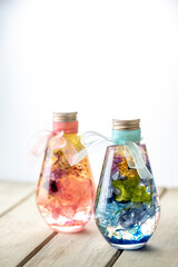 ハーバリウム　花材とボトルとオイル