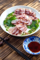 日本の刺し身　和風の食事イメージ