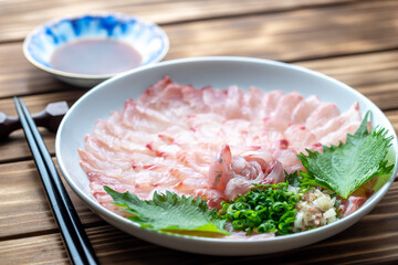 日本の刺し身　和風の食事イメージ