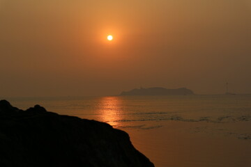 Obraz premium sunset at the beach