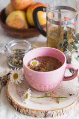 cup of tea with chamomile