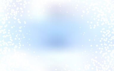 Light BLUE vector layout with cosmic stars. Blurred decorative design in simple style with galaxy stars. Pattern for astrology websites.