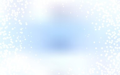Light BLUE vector layout with cosmic stars. Blurred decorative design in simple style with galaxy stars. Pattern for astrology websites.