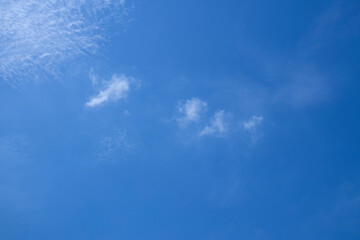 blue sky and white clouds