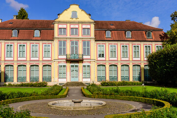 Fototapeta premium Sightseeing of Poland. Oliwa park and the Abbey Palace is a beautiful city Park and a popular tourist attraction in Gdansk, Poland