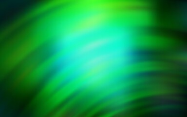 Dark Green vector background with wry lines. Glitter abstract illustration with wry lines. A completely new template for your design.