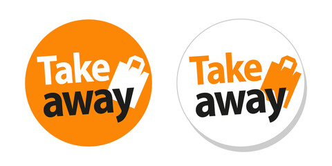 Take away sticker