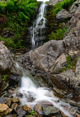 Naklejka premium waterfall in the Carding Mill Valley, Church Stretton, England, Europe