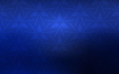 Dark BLUE vector background with triangles. Abstract gradient illustration with triangles. Pattern for booklets, leaflets