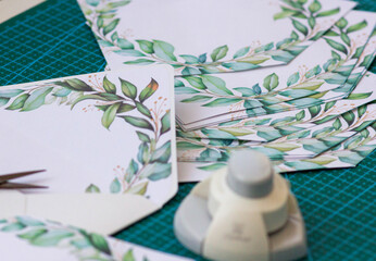 creating an envelope for a wedding invitation