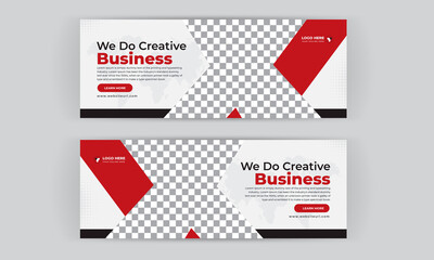 Business Marketing Facebook Cover Social Media Banner Design Concept 10