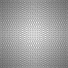 Grating, lattice pattern. Abstract mosaic grid, mesh background with square shapes. Black and white design element. Simple vector illustration for your design.