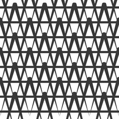 Grating, lattice pattern. Abstract mosaic grid, mesh background with square shapes. Black and white design element. Simple vector illustration for your design.