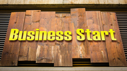 Street Sign BUSINESS START